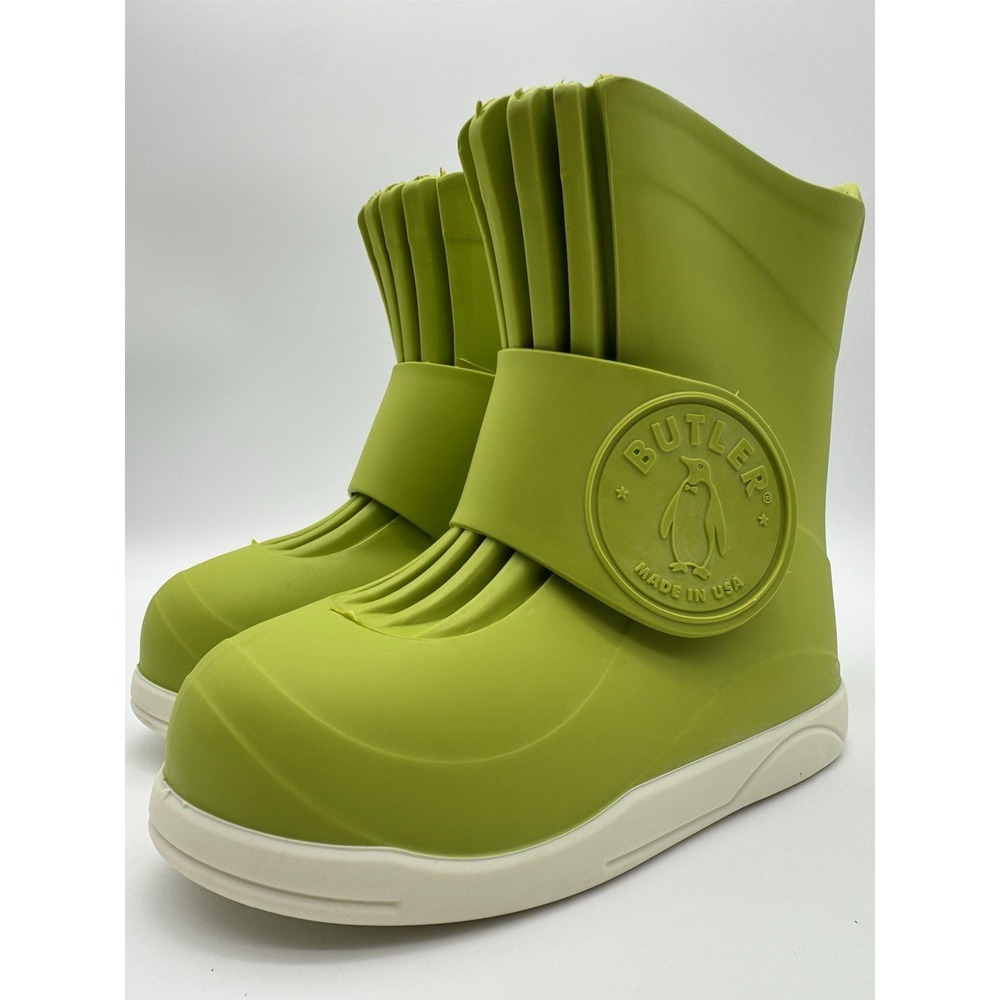 Butler Rain Boots Green Kids Size 9 Fits 8 Waterproof‎ Rubber Slip On
